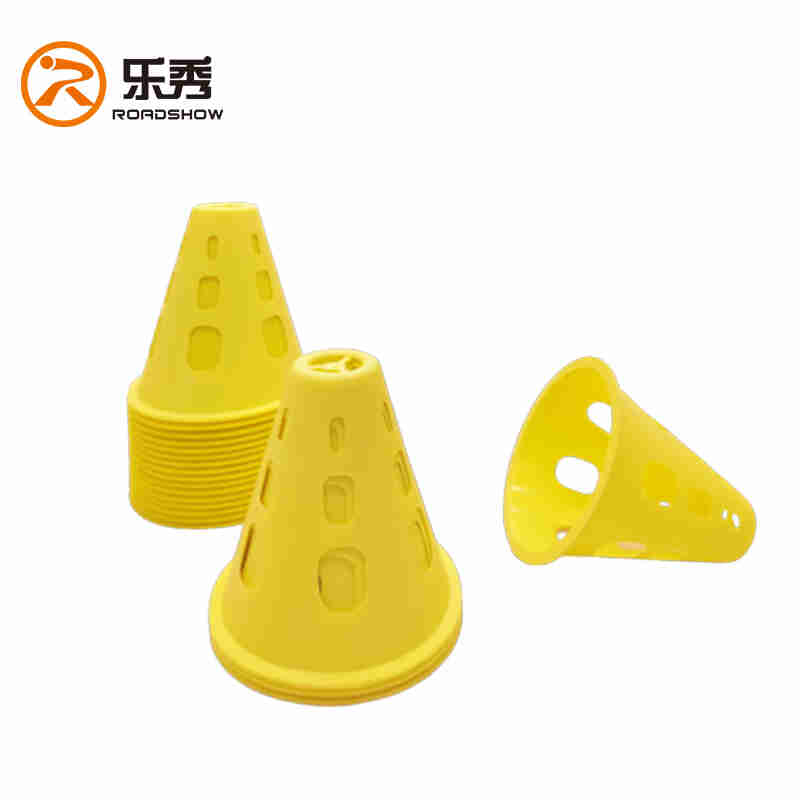 Twenty yellow wind stakes
